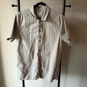 Rhythm Light Brown Casual Button Down Shirt